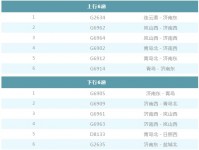 G1141次火车票价格查询